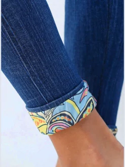 Buffalo Jeans|Pantalons<Legging en jean jegging sans coutures à l'aspect jean imprimé