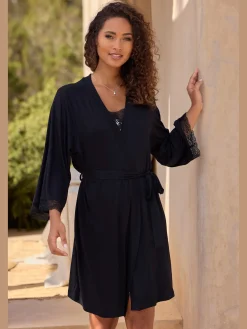 Vivance Dreams Robes De Chambre<Élégant kimono avec lien à nouer à la taille