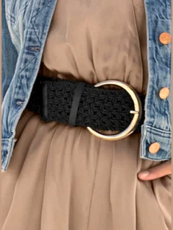 LASCANA Ceintures<Élégante ceinture avec boucle métallique couleur or