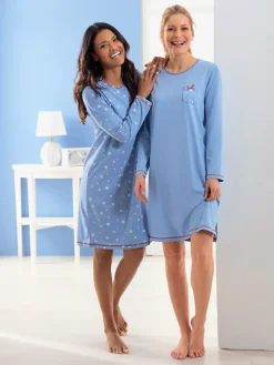 wäschepur Chemises De Nuit<Lot 2 chemises de nuit imprimées avec coutures décoratives contrastées