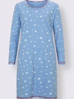 wäschepur Chemises De Nuit<Lot 2 chemises de nuit imprimées avec coutures décoratives contrastées