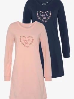 Vivance Dreams Chemises De Nuit<Lot de 2 chemises de nuit courtes