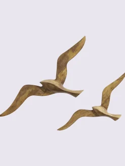 helline home Décorations Murales<Lot de 2 décorations murales oiseaux décoration murale « mouette »