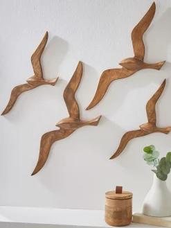 helline home Décorations Murales<Lot de 2 décorations murales oiseaux décoration murale « mouette »