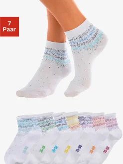 H.I.S Chaussettes<Lot de 7 paires de socquettes tendance pour femme