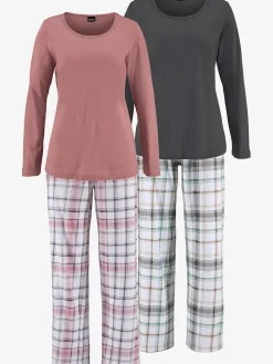 Arizona Pyjamas<Lot de 2 pyjamas à carreaux