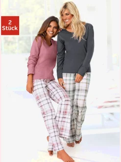 Arizona Pyjamas<Lot de 2 pyjamas à carreaux