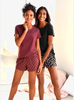 Vivance Dreams Pyjamas<Lot de 2 pyjamas courts avec motif étoile