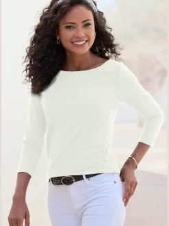 LASCANA T-Shirts<Lot de 2 t-shirts aux manches 3/4