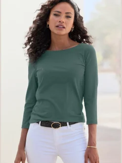 LASCANA T-Shirts<Lot de 2 t-shirts aux manches 3/4