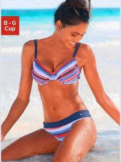 s.Oliver Maillots De Bain<Maillot de bain à armatures indémodable : rayures