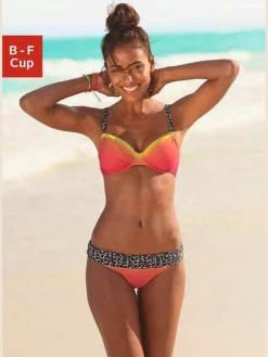 KangaROOS Maillots De Bain<Maillot de bain à armatures aspect batik mode, détails tendance. imprimé léopard