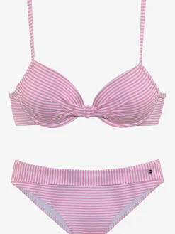 s.Oliver Maillots De Bain<Maillot de bain à armatures motif rayé marin