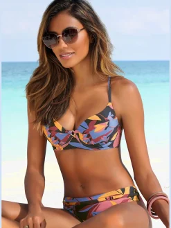 Sunseeker Maillots De Bain<Maillot de bain à armatures imprimé feuilles abstrait