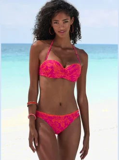 Venice Beach Maillots De Bain<Maillot de bain bandeau à armatures bord crocheté contrasté