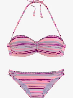 Venice Beach Maillots De Bain<Maillot de bain bandeau à armatures design rayé coloré