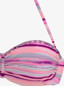 Venice Beach Maillots De Bain<Maillot de bain bandeau à armatures design rayé coloré