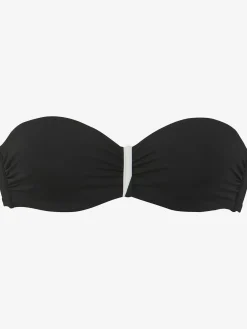 French Connection Maillots De Bain<Maillot de bain bandeau à armatures style uni moderne avec détails contrastés