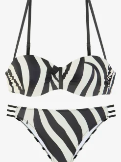 French Connection Maillots De Bain<Maillot de bain bandeau à armatures design animal élégant