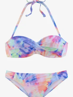 KangaROOS Maillots De Bain<Maillot de bain bandeau à armatures imprimé, effet de couleur différent pour chaque pièce