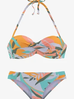 Sunseeker Maillots De Bain<Maillot de bain bandeau à armatures imprimé abstrait