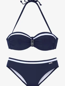 LASCANA Maillots De Bain<Maillot de bain bandeau à armatures style marin moderne