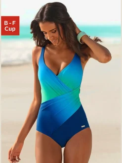 LASCANA Maillots De Bain<Maillot de bain dégradé de couleurs. effet cache-cœur
