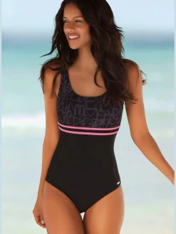 Venice Beach Maillots De Bain<Maillot de bain dos sportif à rayures