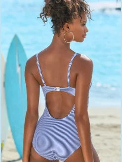 s.Oliver Maillots De Bain<Maillot de bain motif rayé marin