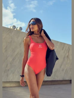 Elbsand Maillots De Bain<Maillot de bain ruban élastique avec marque inscrite au dos