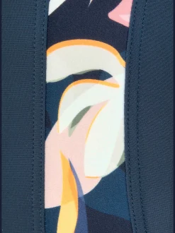 LASCANA ACTIVE Maillots De Bain<Maillot de bain uni avec empiècements imprimés sur les côtés