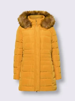 Linea Tesini Manteaux|Vestes<Manteau court capuche amovible avec empiècement imitation fourrure