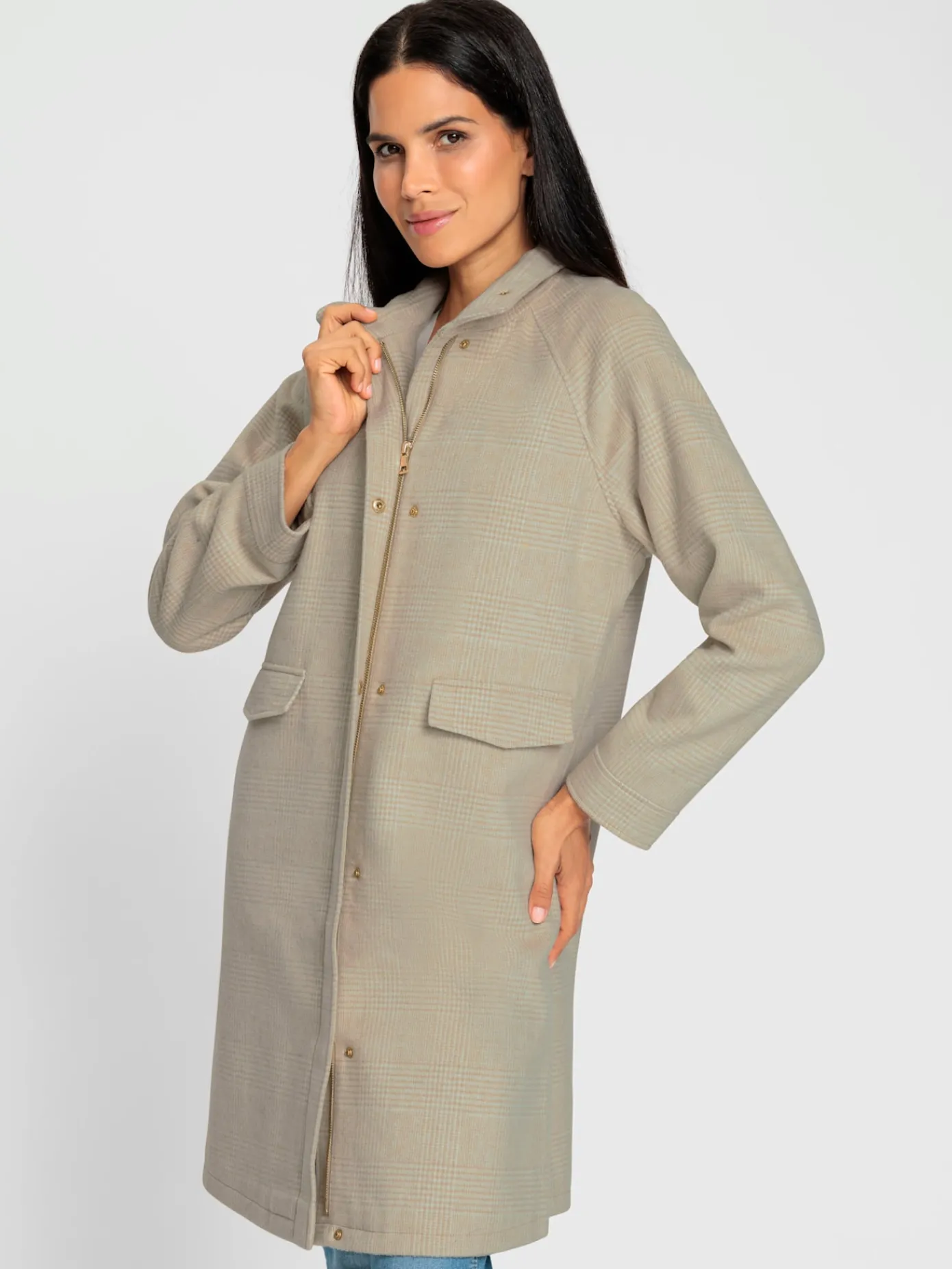 Rick Cardona Manteaux|Vestes<Manteau court motif à carreaux