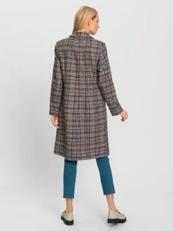 Rick Cardona Manteaux|Vestes<Manteau d'hiver superbe tissage en carreaux