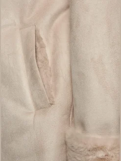 Buffalo Manteaux|Vestes<Manteau en imitation cuir manteau avec capuche doublée