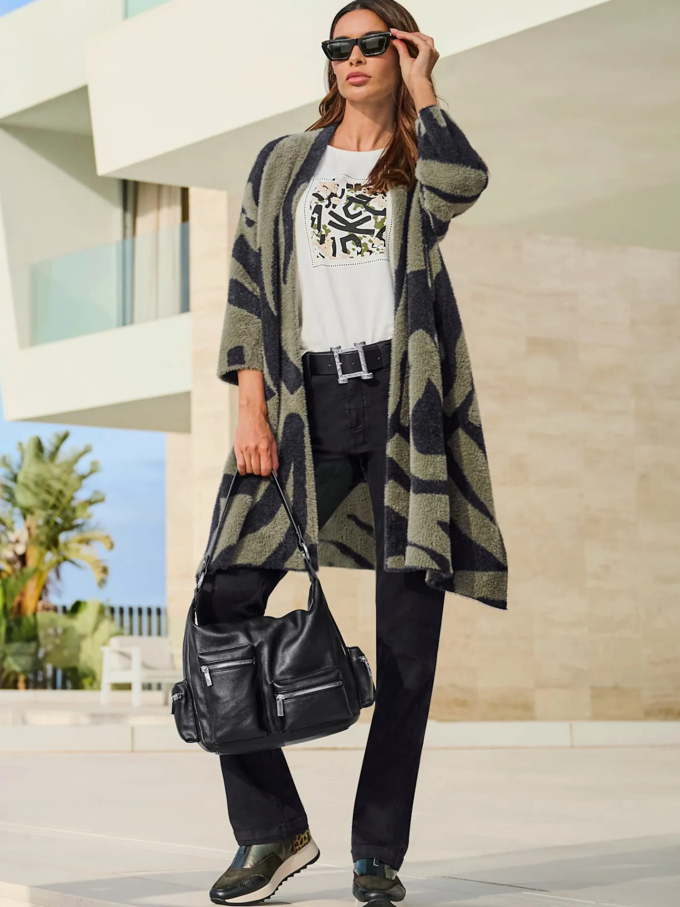 Rick Cardona Manteaux|Gilets Et Cardigans<Manteau en tricot fil moelleux à poils longs