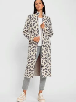 Rick Cardona Manteaux|Gilets Et Cardigans<Manteau en tricot joli motif léopard