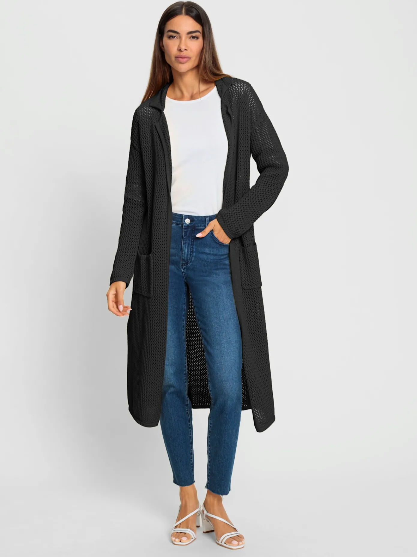 Rick Cardona Manteaux<Manteau en tricot joli motif ajouré