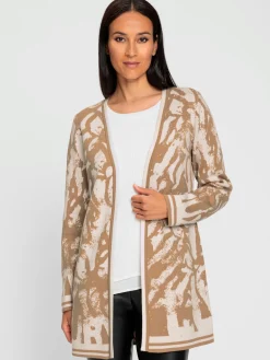 Rick Cardona Manteaux|Gilets Et Cardigans<Manteau en tricot motif jacquard tendance