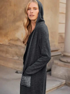 Gilets Et Cardigans|Manteaux<Manteau en tricot paillettes brillantes