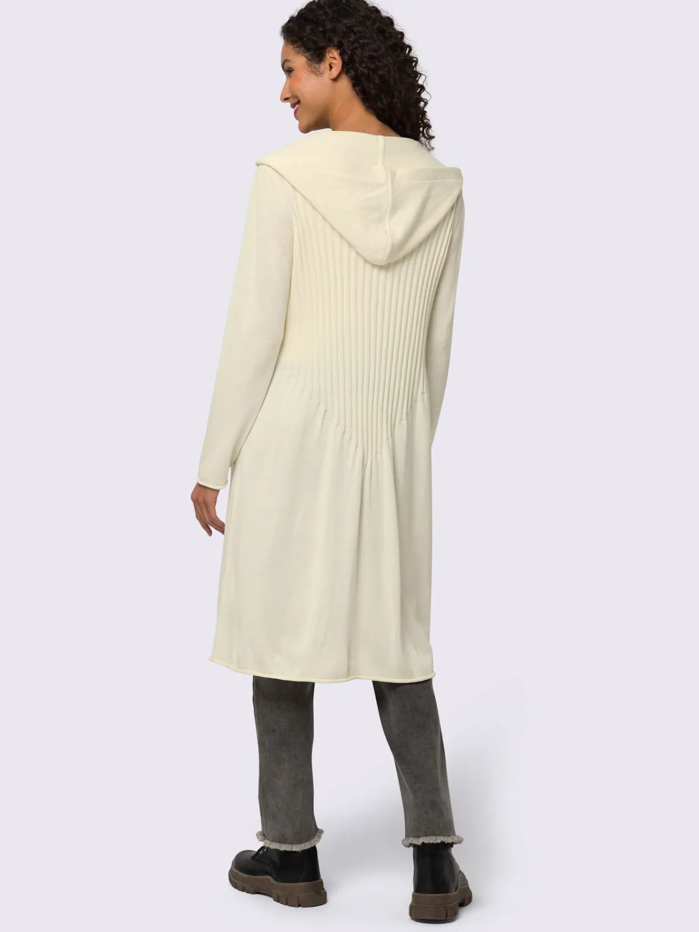 Linea Tesini Manteaux|Gilets Et Cardigans<Manteau en tricot pull tendance en mélange de cotons doux