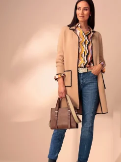 Rick Cardona Manteaux|Gilets Et Cardigans<Manteau en tricot superbes coutures contrastées