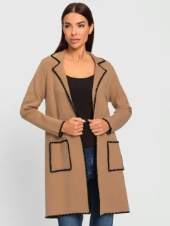 Rick Cardona Manteaux|Gilets Et Cardigans<Manteau en tricot superbes coutures contrastées