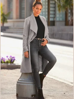 LASCANA Manteaux|Vestes<Manteau longueur genou, col à revers