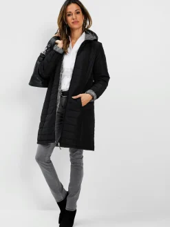 Creation L Manteaux|Vestes<Manteau matelassé à capuche