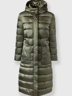 Rick Cardona Manteaux|Vestes<Manteau matelassé velours élastique brillant dans la capuche