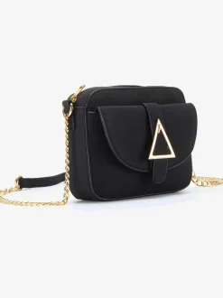 Vivance Maroquinerie<Mini-sac tendance avec détails chaînes couleur or sur la bandoulière et boucle triangulaire