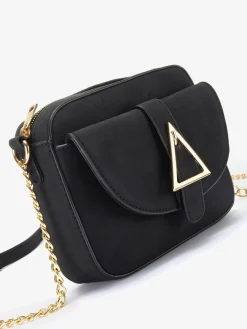 Vivance Maroquinerie<Mini-sac tendance avec détails chaînes couleur or sur la bandoulière et boucle triangulaire