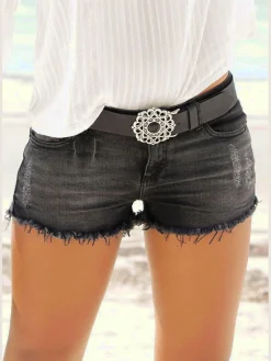 Buffalo Shorts Et Bermudas|Pantalons<Mini-short en jean effets usés tendance