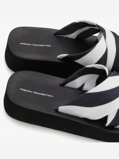 French Connection Mules<Mules chaussures de bain estivales à l'aspect animal tendance avec semelle imperméable